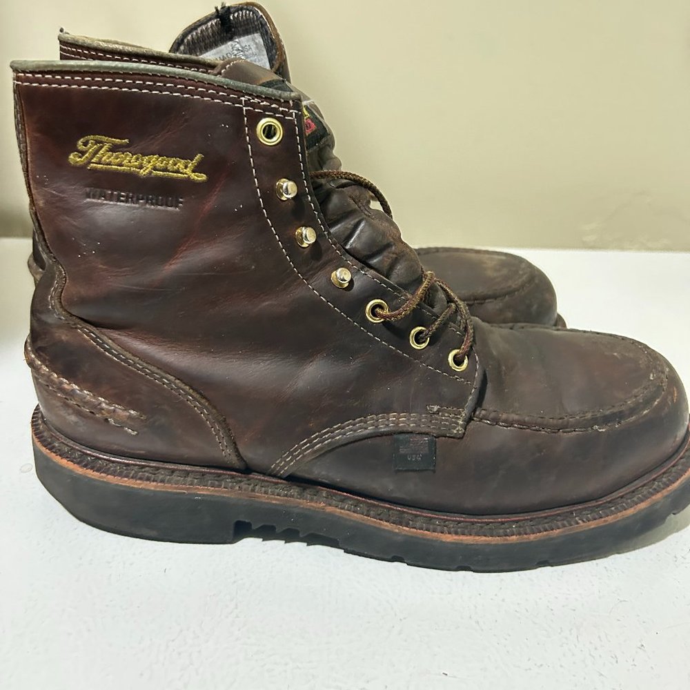 THOROGOOD 1957 SERIES – Size 10 WATERPROOF SAFETY TOE 6" CRAZYHORSE MOC TOE